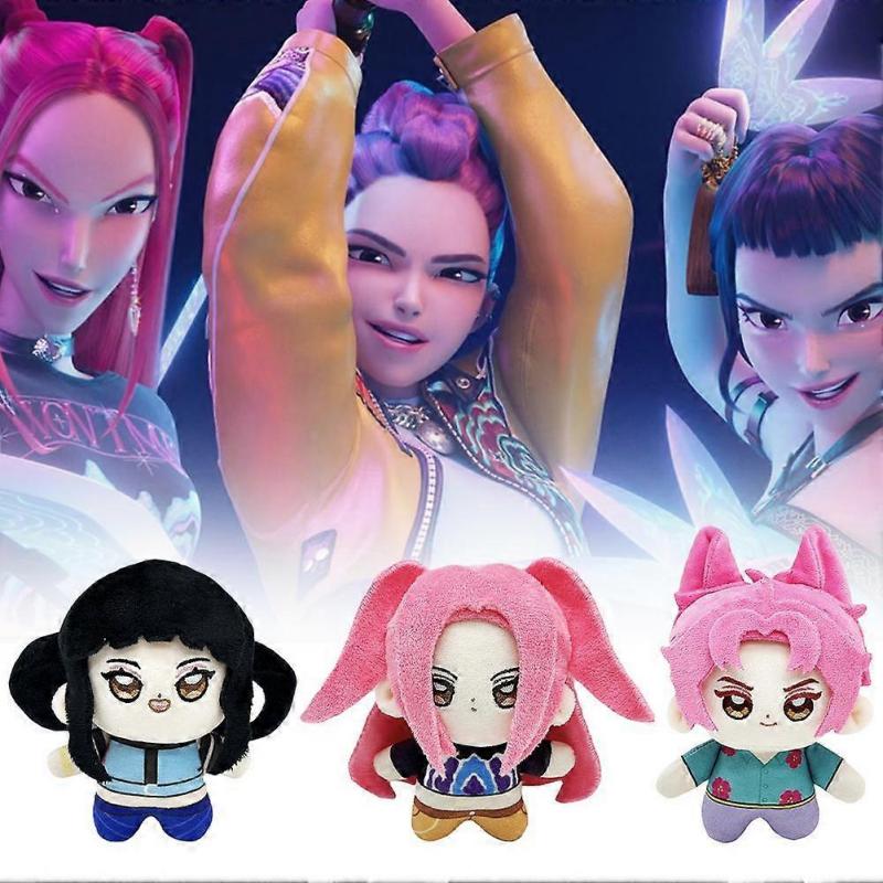 K-Pop Lovci démonů 12cm Plyšová panenka Anime Sběratelská Bavlněná hračka Dárek