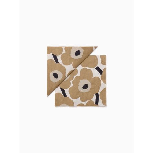 

Marimekko Unikko Lunch Napkins, 33x33cm, Women s, 52_1_5273552665, Off-White x Beige