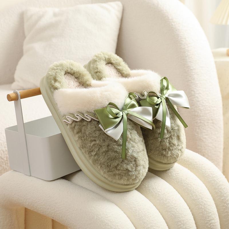 New 2025 Indoor/Outdoor Non-slip Furry Cotton Slippers for Couples - Thickened Winter Edition