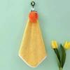 Cartoon Hangable Thickened Coral Fleece Hand Towel - Absorbent, Non-Linting Souvenir