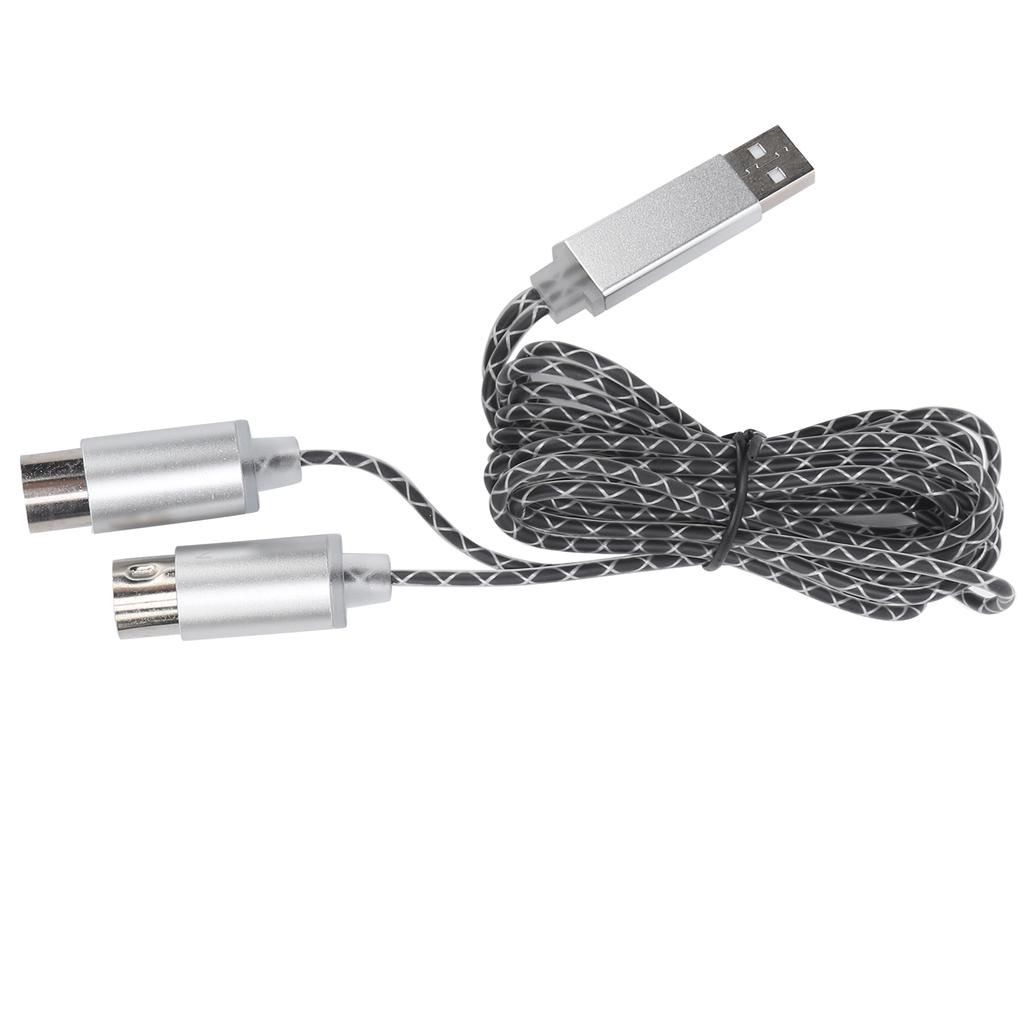 MIDI Cable Transfer USB TPE Sheath Electronic Piano to Computer Editing Connection Line