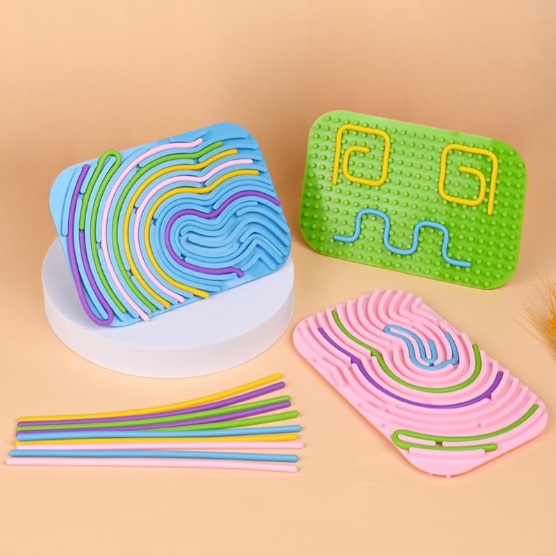 Popular Silicone Sensory Activity Board for Parent-Child Early Education and Hands-on Play