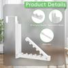 Double Folding Over Door Hooks, Portable Drying Rack for Laundry, Bathroom, Bedroom & Travel Storage ()
