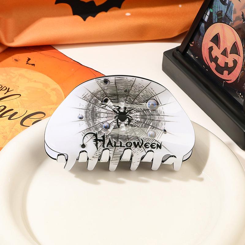 Kreative Halloween Acryl Hai Haarklammer - Damen Einzigartiges Hochsteckfrisur-Accessoire