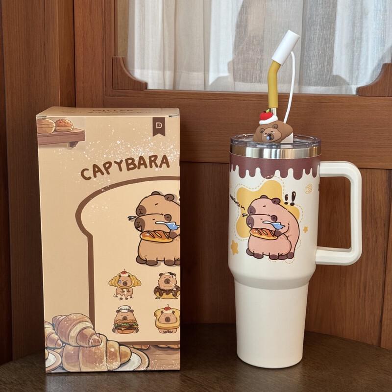 Dilebaier Portable Insulated Straw Water Bottle