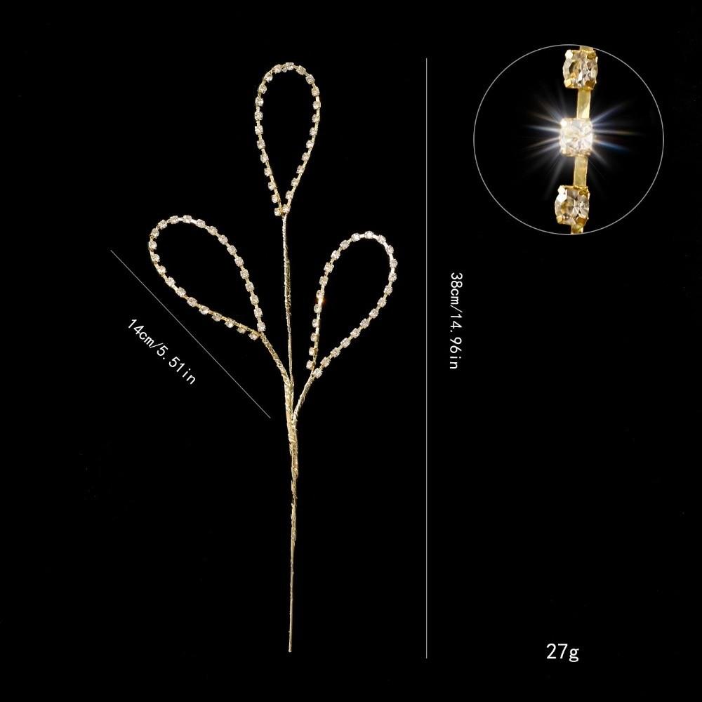 Metal Crystal Tree Branches Transparent Bead Christmas ornaments Hanging ornaments  Wedding Decor