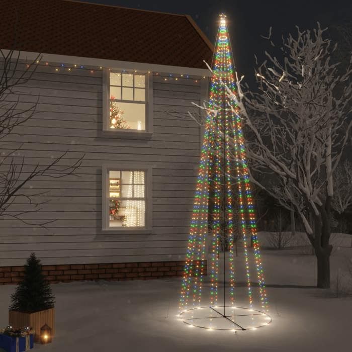 VidaXL Christmas Tree Cone LED Christmas Tree Holiday Decoration Christmas Ornament Party Ornament 1134 Colorful LEDs 343501