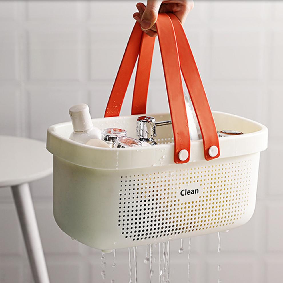 Stackable Open Design Organizer Storage Baskets, BPA Free Shower Caddy Bins with Drainage Holes for Quick Drying in Kitchens and Bathrooms