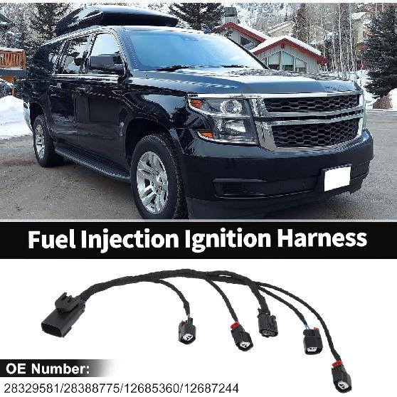 No.28329581 Fuel Injection Ignition Harness for Chevrolet Silverado 1500 2014-2019 for Left Hand Fuel Rail 5.3L 6.2L V8 Wiring Harness Plug