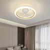 Smart Ceiling Fan Fans With Lights Remote Control Bedroom Decor Ventilator Lamp Air Invisible Blades Retractable Silent Light
