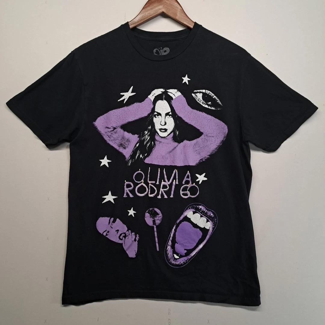 

Olivia Rodrigo T-shirt Medium M Black Purple Graphic Concert Official Merch 4XL