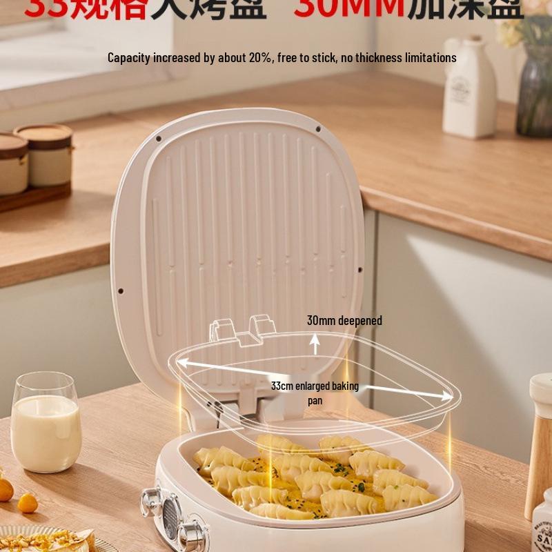 Multi-functional Double-Sided Electric Pancake Maker with Ceramic Heating