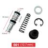 Motorcycle Disk Brake Upper Pump Front Rear Master Cylinder Piston Oil Seal Leather Bowl Repair Kit 14mm 12.7mm 11mm