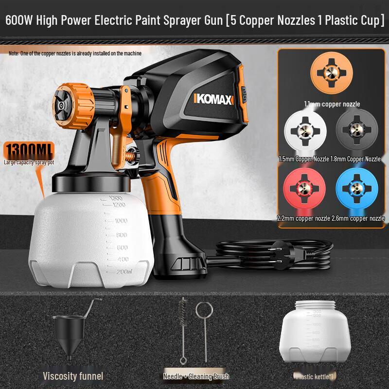 

Komax Electric Paint Sprayer Gun CN plug (adapter included)