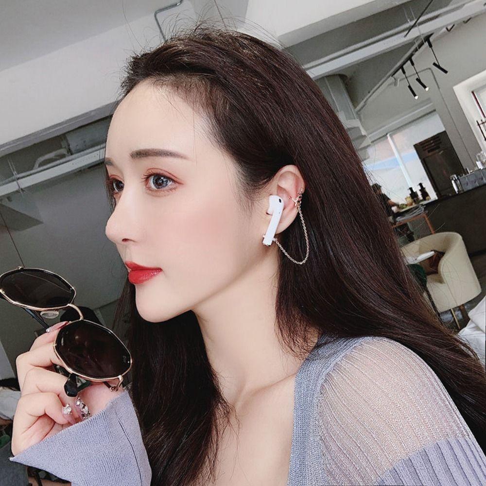 2pcs/pair Leaf Bluetooth Earphones Anti-lost Clip Ear Decor Earphone Protection Chain  Best Gifts