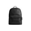 Charter 30 Embossed Logo Double Zipper Classic Monogram Pebble Leather Travel Backpack Men Backpack Black CP117-BLK