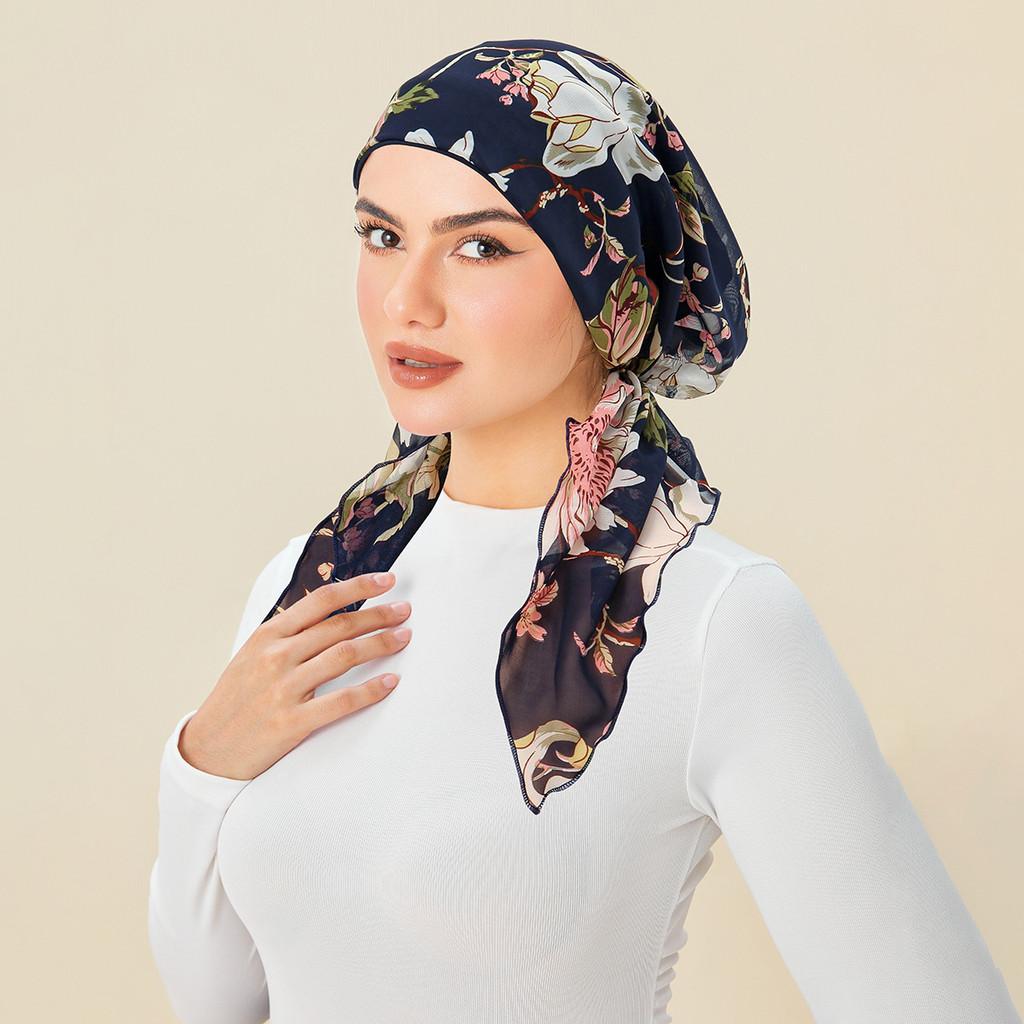 Polyester Fashion Ladies Headscarf Hat With Breathable Design For Casual Wear