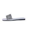 Sequined Slippers Women's 2025 Summer New Large Size Flat Slippers Comfortable Beach Slippers