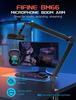 FIFINE Boom Arm Microphone Stand, Desktop Microphone Stand with Extension Pole, Telescoping and Folding, 360° Rotation, Adjustable Angle, 14" To 38"