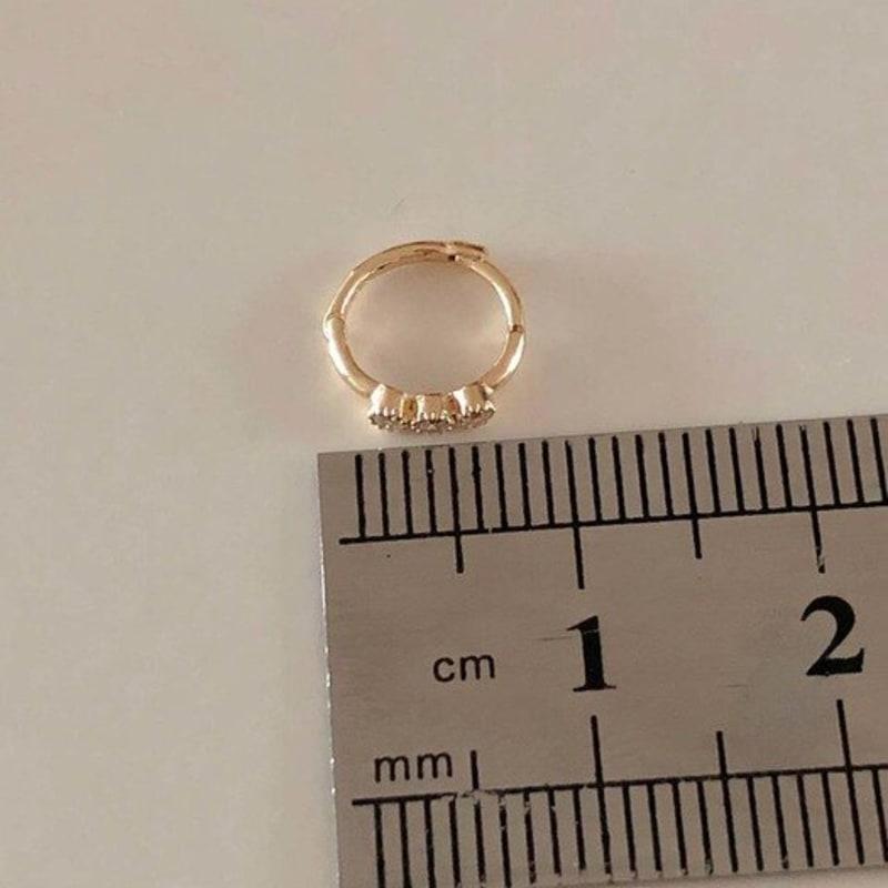 BettyU 14k gold Bijou one-touch earrings