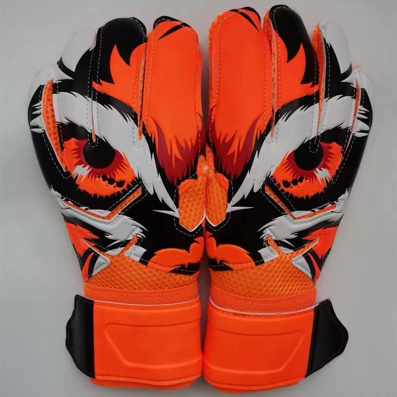 

Футбольные вратарские перчатки для детей и взрослых, утолщенные футбольные вратарские перчатки на 5 защитных пальцев, не съемные size 10 оранжевый