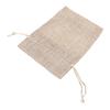 20pcs Burlap Bags Burlap Gift Bags Single Side Window Burlap Pouches with Drawstring for Jewelry Makeup Candy