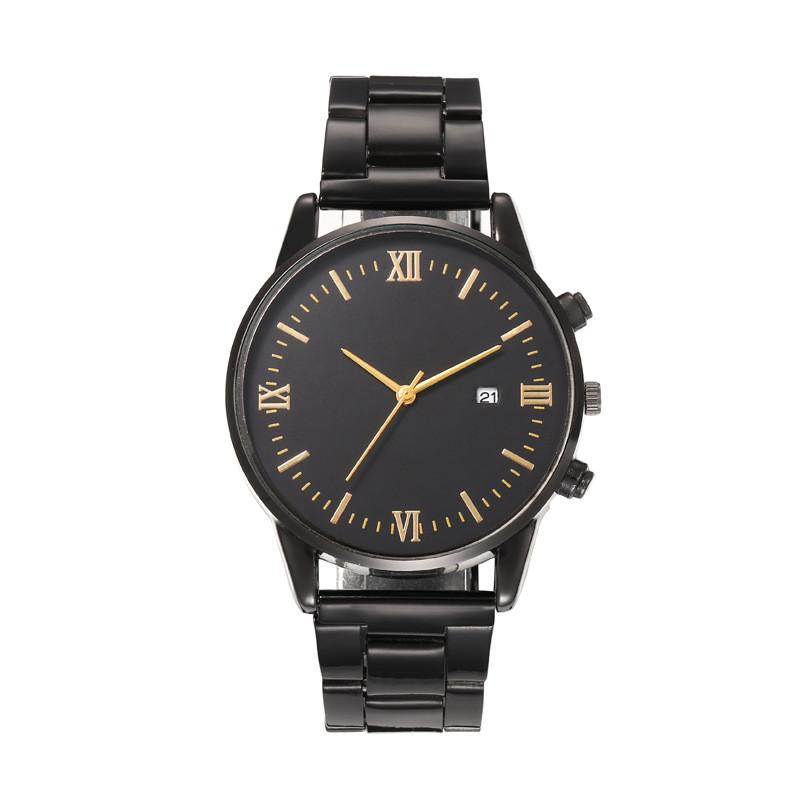 

Mens Fashion Quartz Wristwatch With Calendar Function For Casual Business Wear золотой