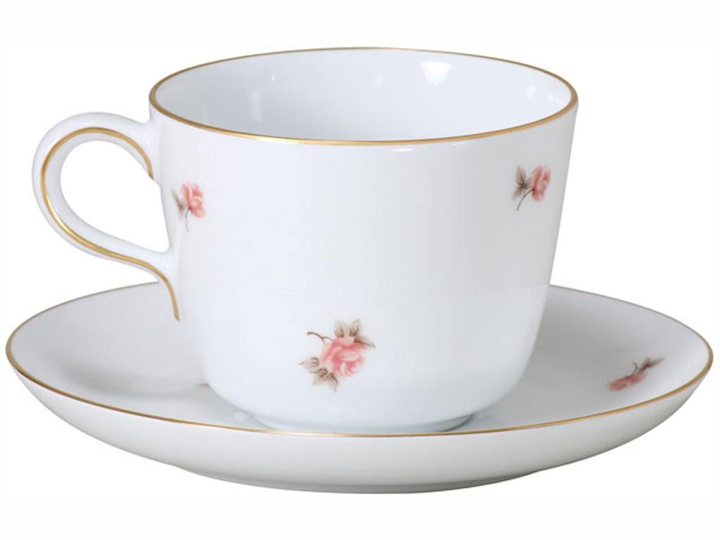 Okura Artwork Small Flower Morning Cup & Saucer, Coffee/Tea, Approx. 295cc, Made In Japan, 26c/5211
