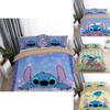 Luxurious 3d Cartoon Stitch Anime Bedding Set With Comforter Cover And Pillowcase