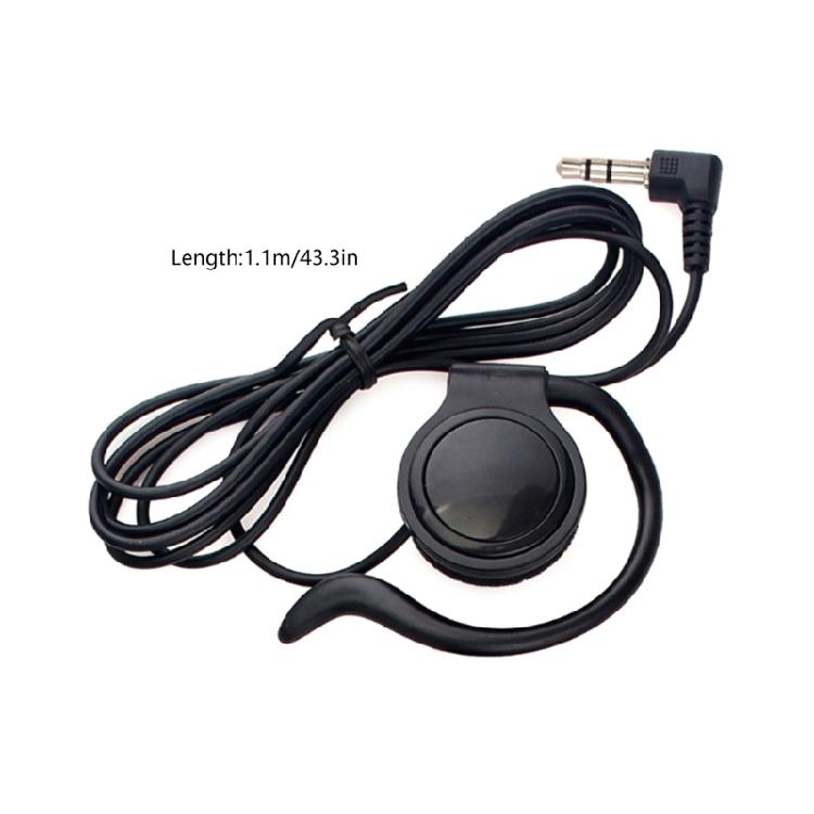 3.5mm Listen Only Earpiece Headset Earphone One-sided Ear-mounted Guide