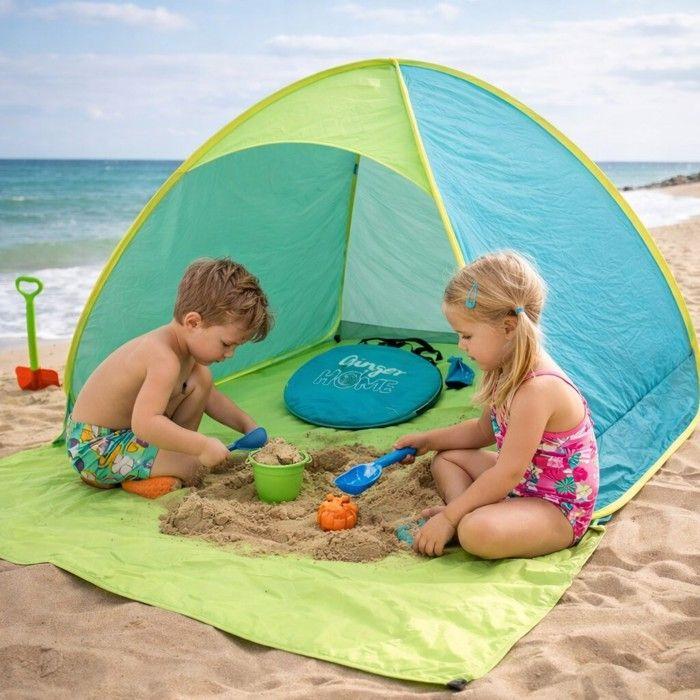 Tente enfant pop-up - GINGER HOME - Protection UV 50+ - Rectangulaire 165×150×110 cm - Légère pliable