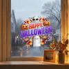 Waterproof PVC Party Decorations Halloween Window Clings, Cute Ghost Pumpkin Skull Happy Sticker, Reusable DIY Layout Double Sided Static Glass Decals