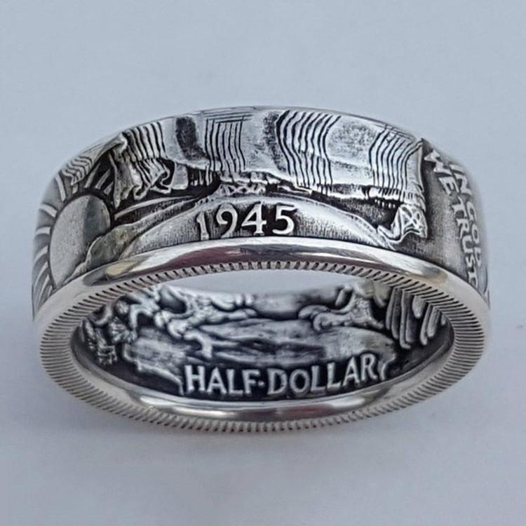 Personalized Coin Morgan 1945 Alloy Ring For Men And Women