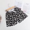 Women's Summer Cotton Silk Drapey Floral Shorts with Elastic Waist