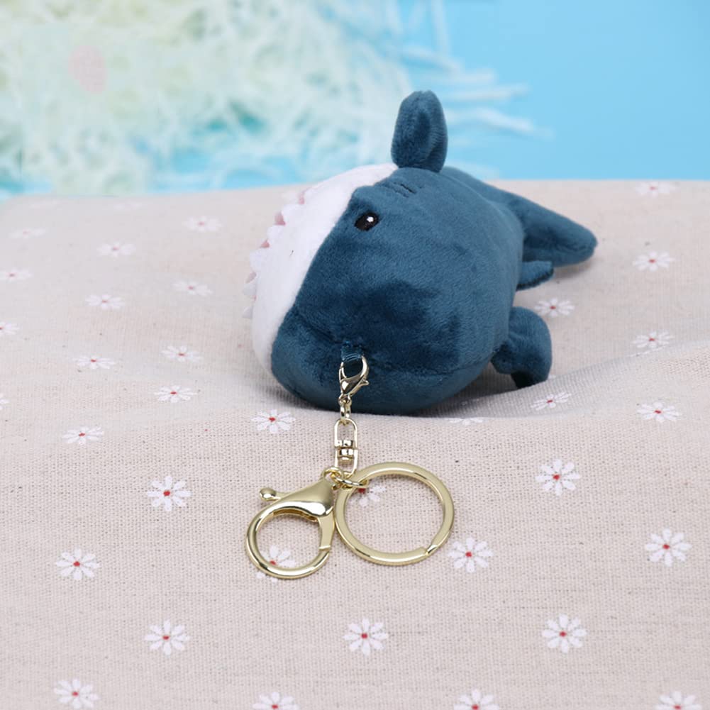 bralafia Shark Keychain Plush Toy, Cute Marine Animal, Valentine's Day, Children's Day, Birthday, Christmas Gift (15cm, Blue)
