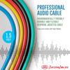 AxcessAbles TS To TS Unbalanced Mono Patch Cable Modular Synth Cord TS Audio Cable Eurorack Synthesizer Multicolor TS AUX Cord 6 Pack 1/8" (3.5mm)