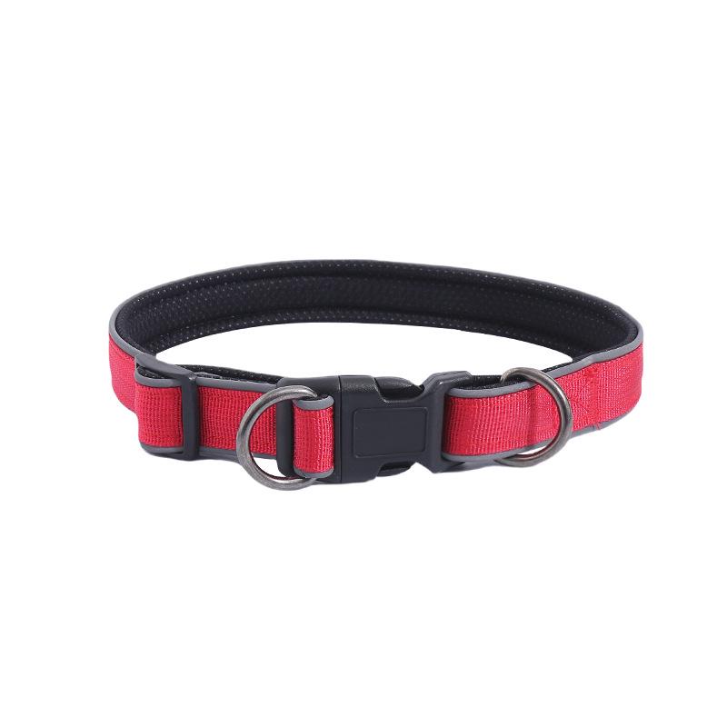 Mehrfarbig reflektierendes Hundehalsband für kleine bis große Hunde - Stilvolles Halsband für Golden Retriever
