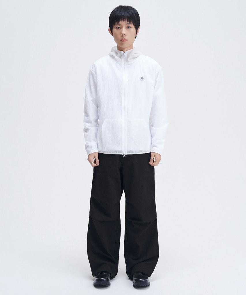 Slow Record House Mesh Lightweight Jacket_White