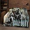 HD Classic Gun Game Call of Duty COD Ghost Simon Flannel Blanket,Ultra Soft Warm Plush Throw for Home Bedroom Bed Sofa Cover Kid