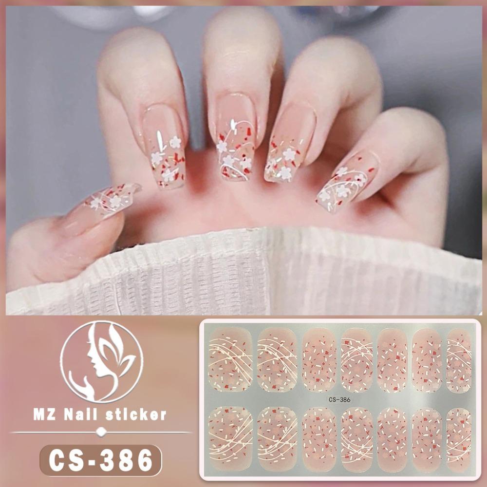 CS No-bake Gel Nail Polish Film Waterproof Full Sticker Chinese Style Panda Manicure Sticker Nail Sticker