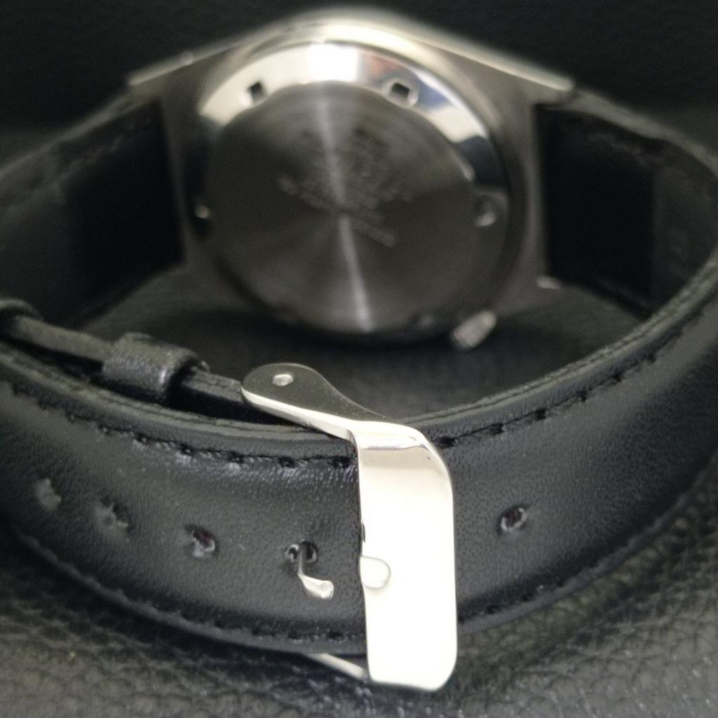 VINTAGE CITIZEN AUTOMATIC 8200 JAPAN MENS BLACK COLOR DIAL WATCH A702148-5 R208-a702148