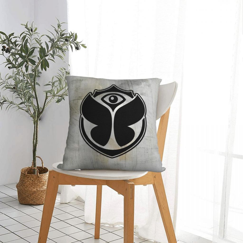 Tomorrowlandd Music Festival Pillow Case Butterfly Cushion Cover Awesome Zippered Decor Pillowcase For Sofa 45X45Cm