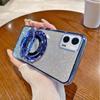 Motorola G85/E32 Glitzer Magnetständer Handyhülle, Galvanisierte Weiche Hülle für G70/G42 DGE 30.