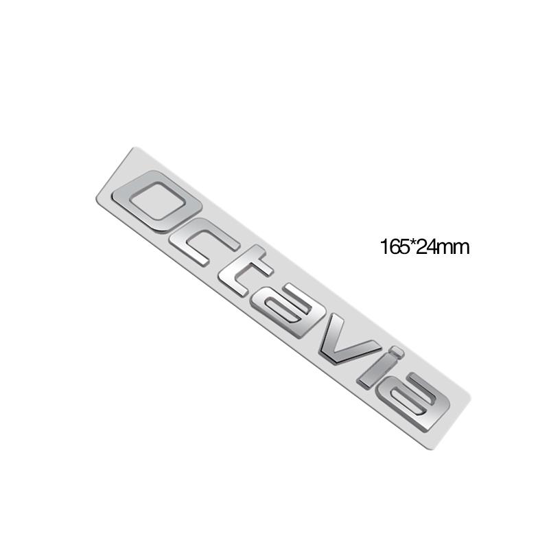 Metal Emblem Chrome Silver Car Sticker Badge Decal Body Trunk Decor for Karoq Kodiaq Rapid Yeti Octavia Superb Fabia Kamiq 4x4