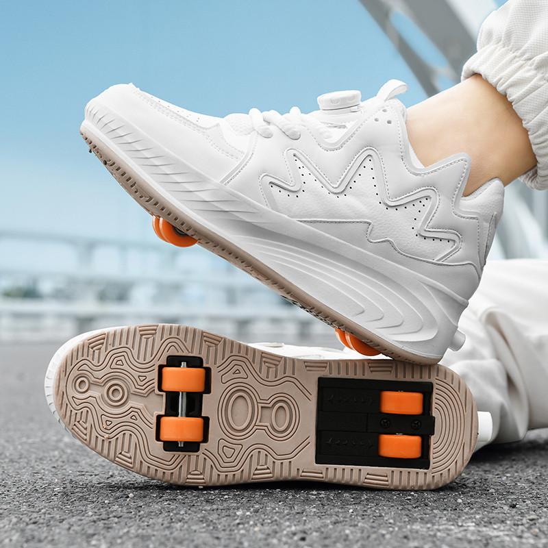 Adult low-top roller skates four-wheel balance toy shoes teenagers birthday gift parkour sports shoes