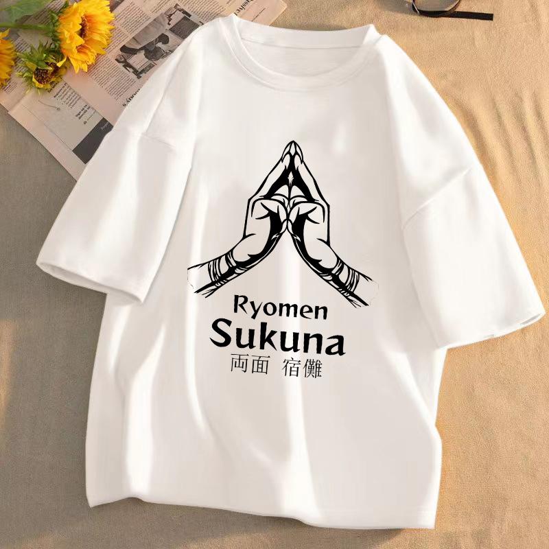 Jujutsu Kaisen Anime T-shirt Unisex Pattern T-shirt Summer Short-sleeved Casual Cute Cartoon Tops Gojo Sato Tadayoshi Streetwear