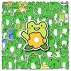 50 Cartoon Frog Doodle Personality Cute Children's Gauze Hand Account DIY Mobile Phone Case Suitcase Sticker