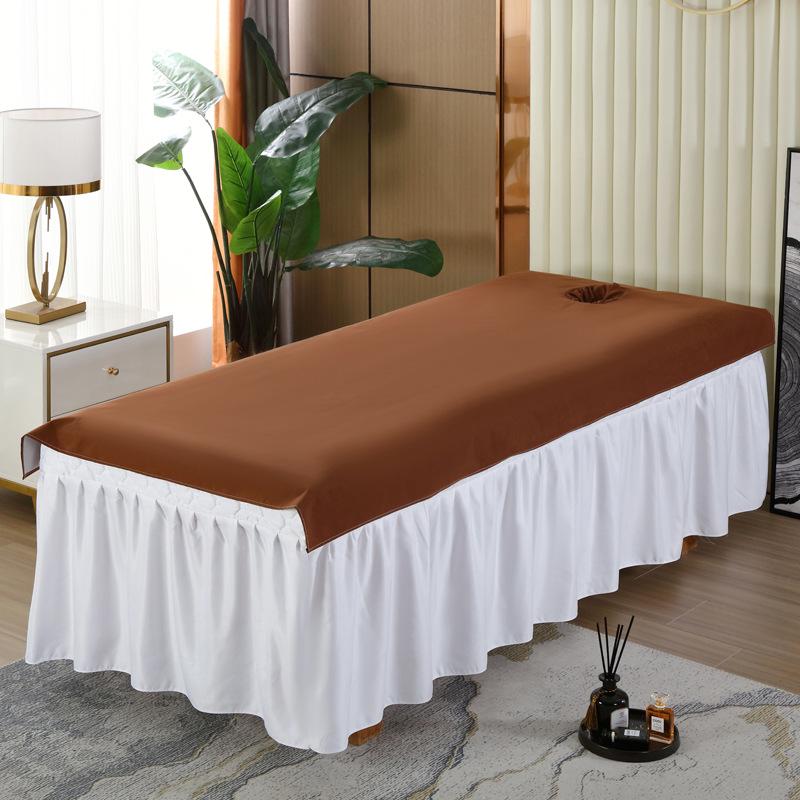 Waterproof Oilproof Beauty Bed Sheet with Hole - Oil-Resistant, Anti-Dirty, Skin-Friendly for Salons and Massage.