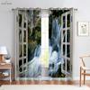 Windowcurtains Seaside Landscape Pattern Print Pattern Rod Pocket Bedroom Space Living Space Kitchen Areacurtains Home Decorative Piece