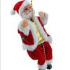 Santa Claus Climbing Chimney Electric Toy with Beads and Shaking Boot, Single/Double Ladder.
